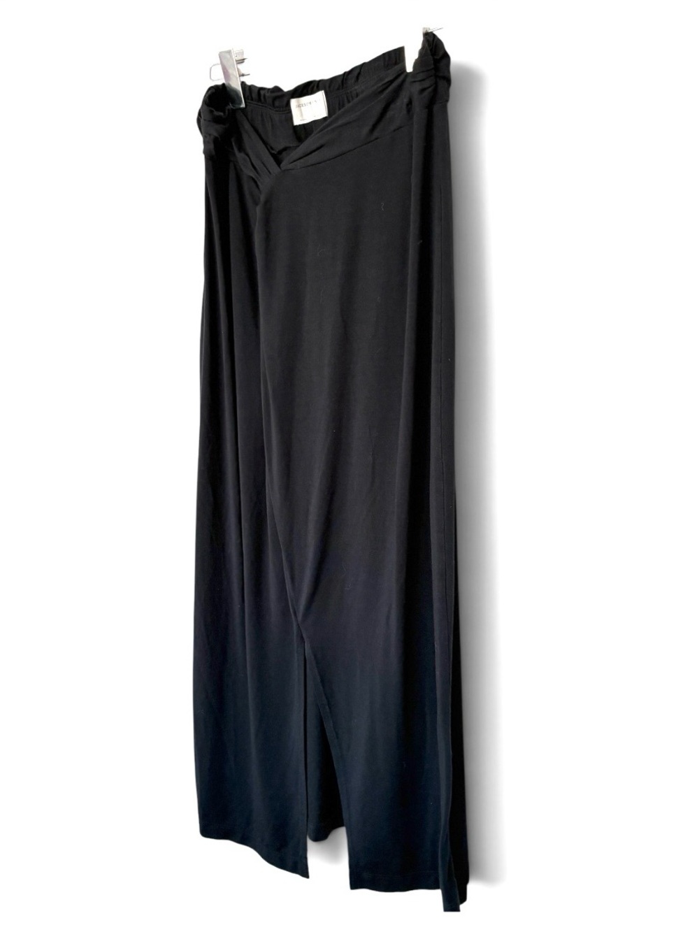 Jackson Rowe Black Twist Waist Skirt Size Small Casual Midi Lightweight